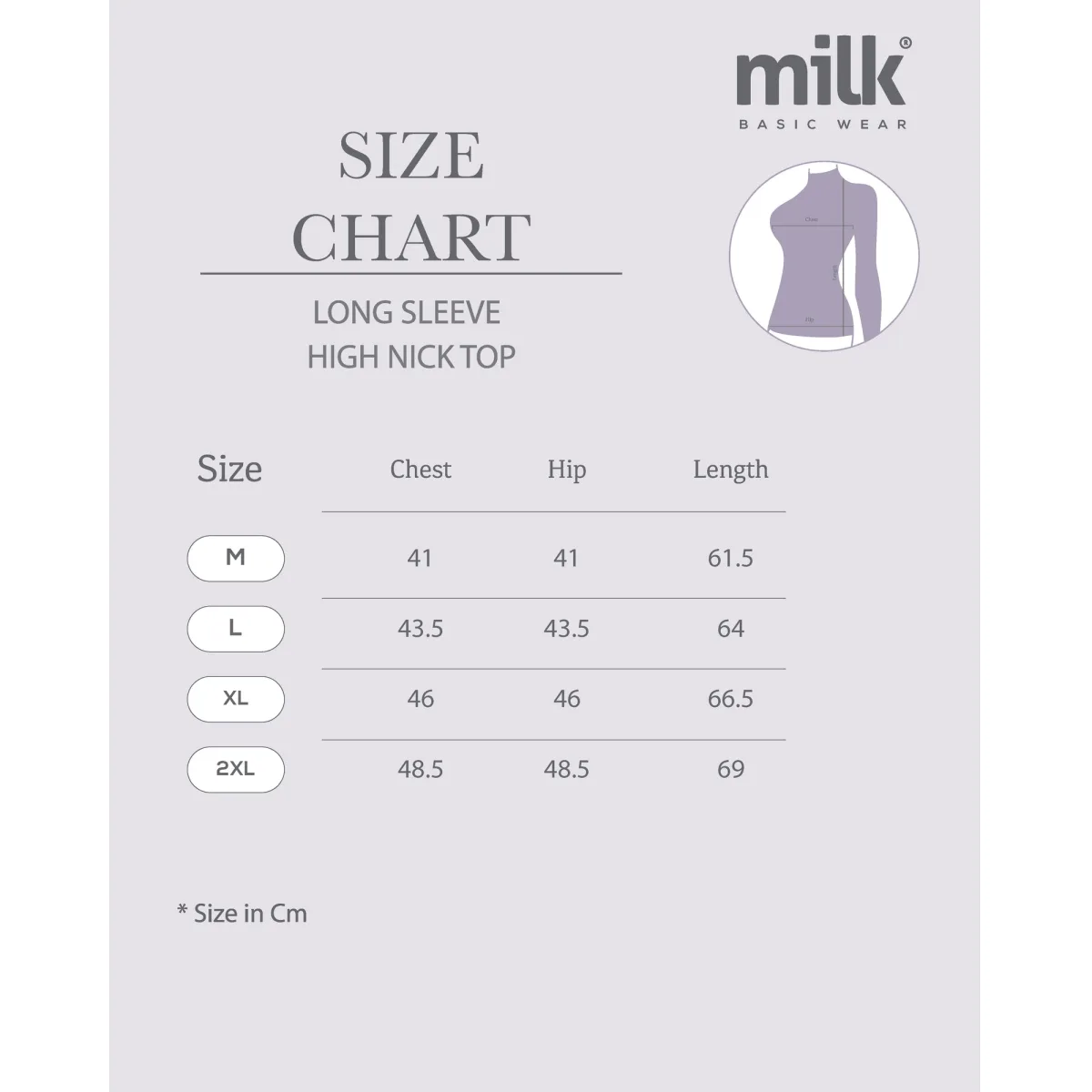 MILK Long-Sleeve High-Neck Top