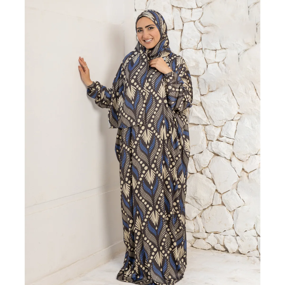 Le Voile Azure Arrow Satin Isdal