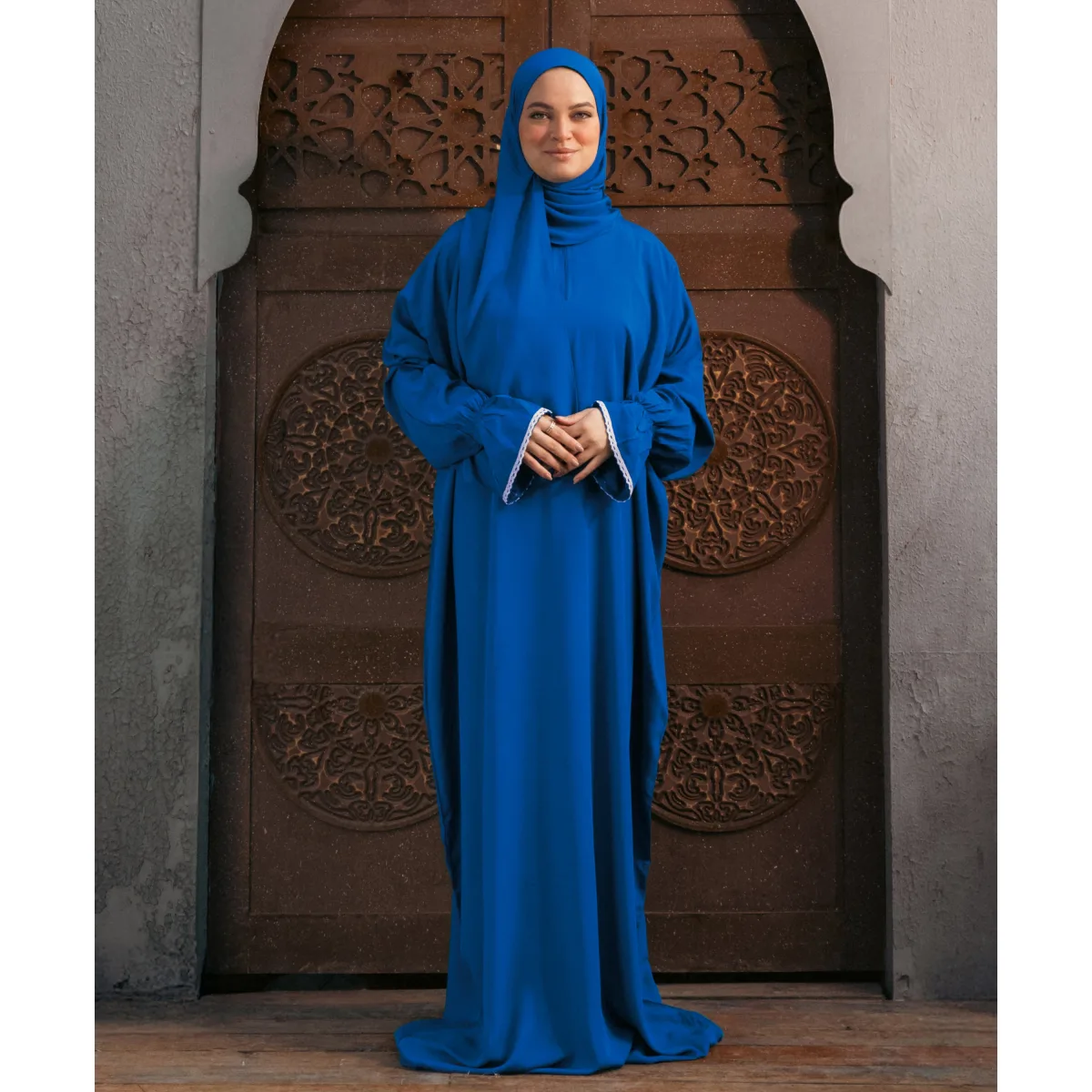 Le Voile Plain Viscose Flounce Sleeves Isdal