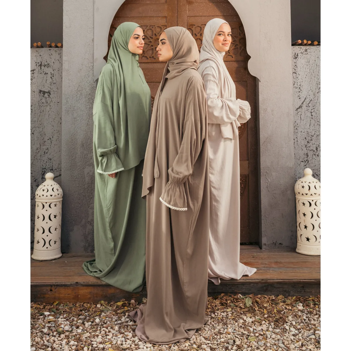 Le Voile Plain Viscose Flounce Sleeves Isdal
