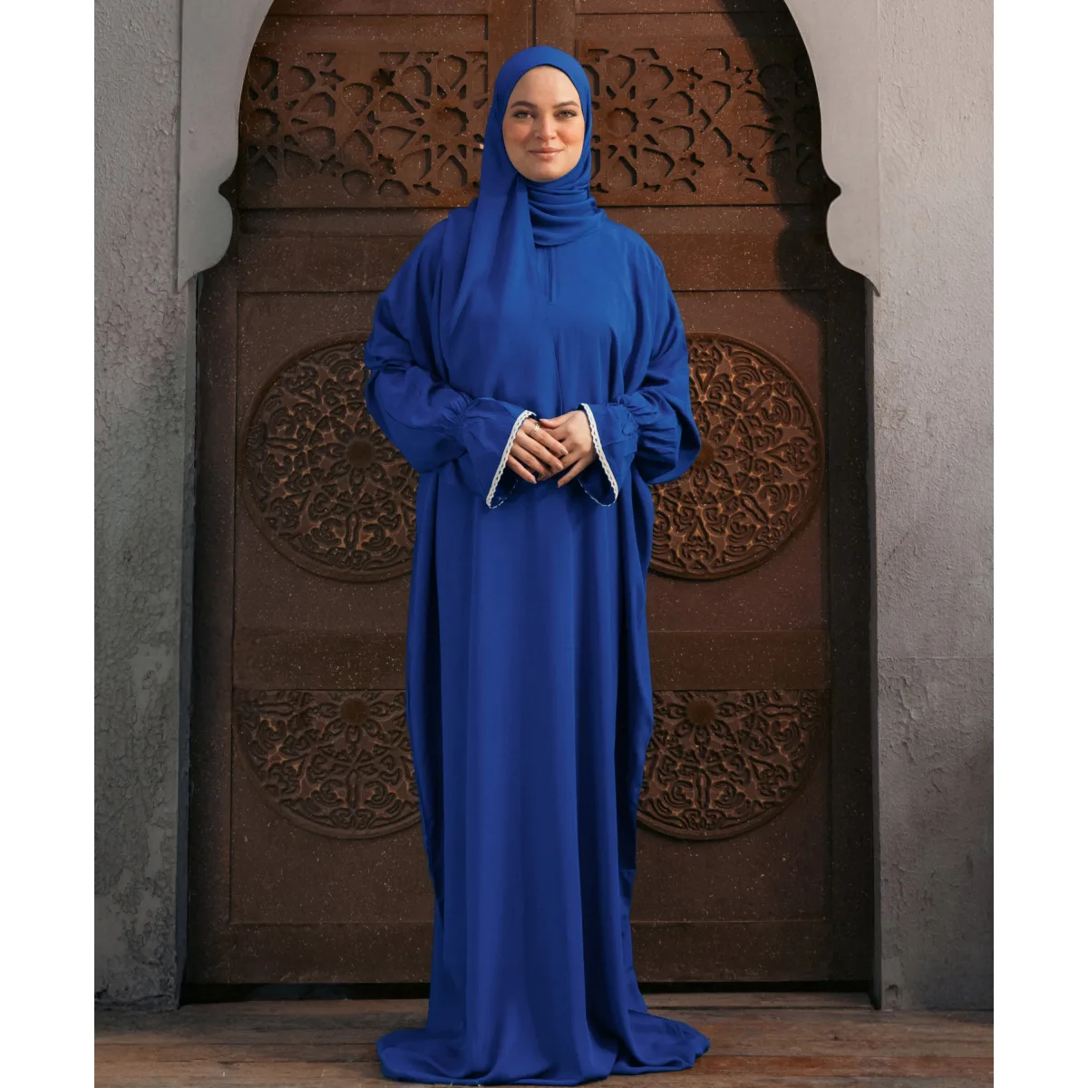 Le Voile Plain Viscose Flounce Sleeves Isdal