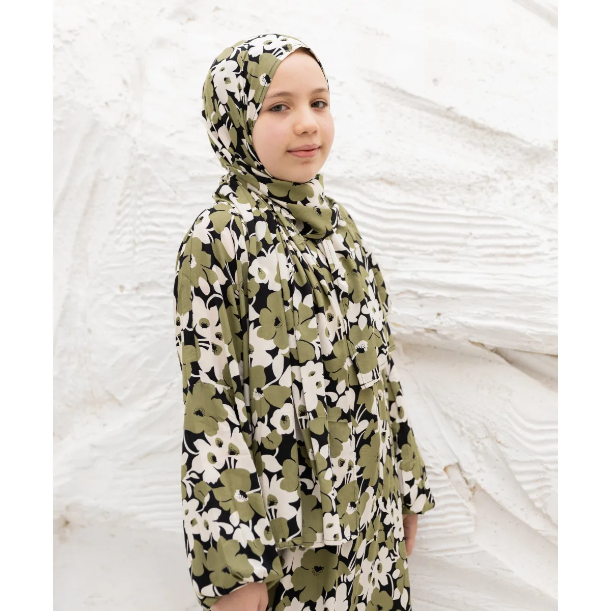 إسدال أطفال قطن فسكوز Sage Blossom من لو فوال