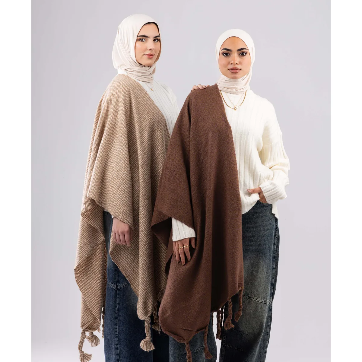 شال شتوي صوف بشراشيب Breeze من لو فوال