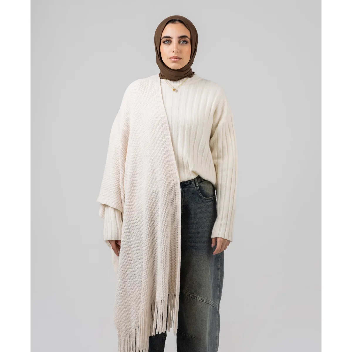 شال شتوي Knitted من لو فوال