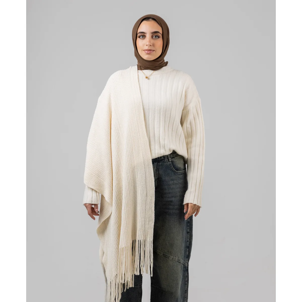 شال شتوي Knitted من لو فوال