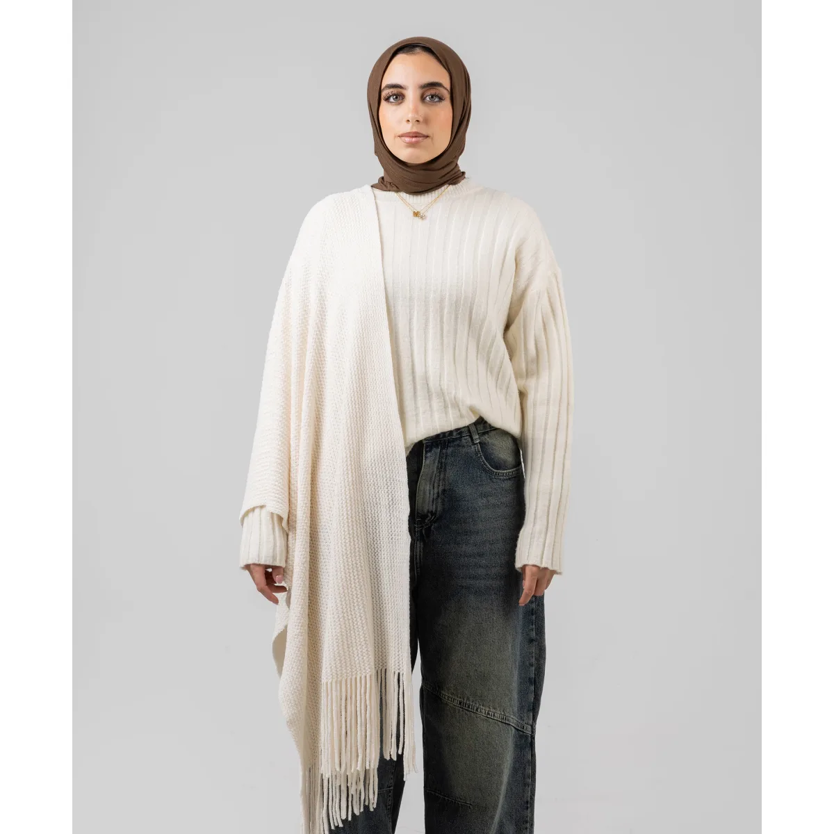 شال شتوي Knitted من لو فوال