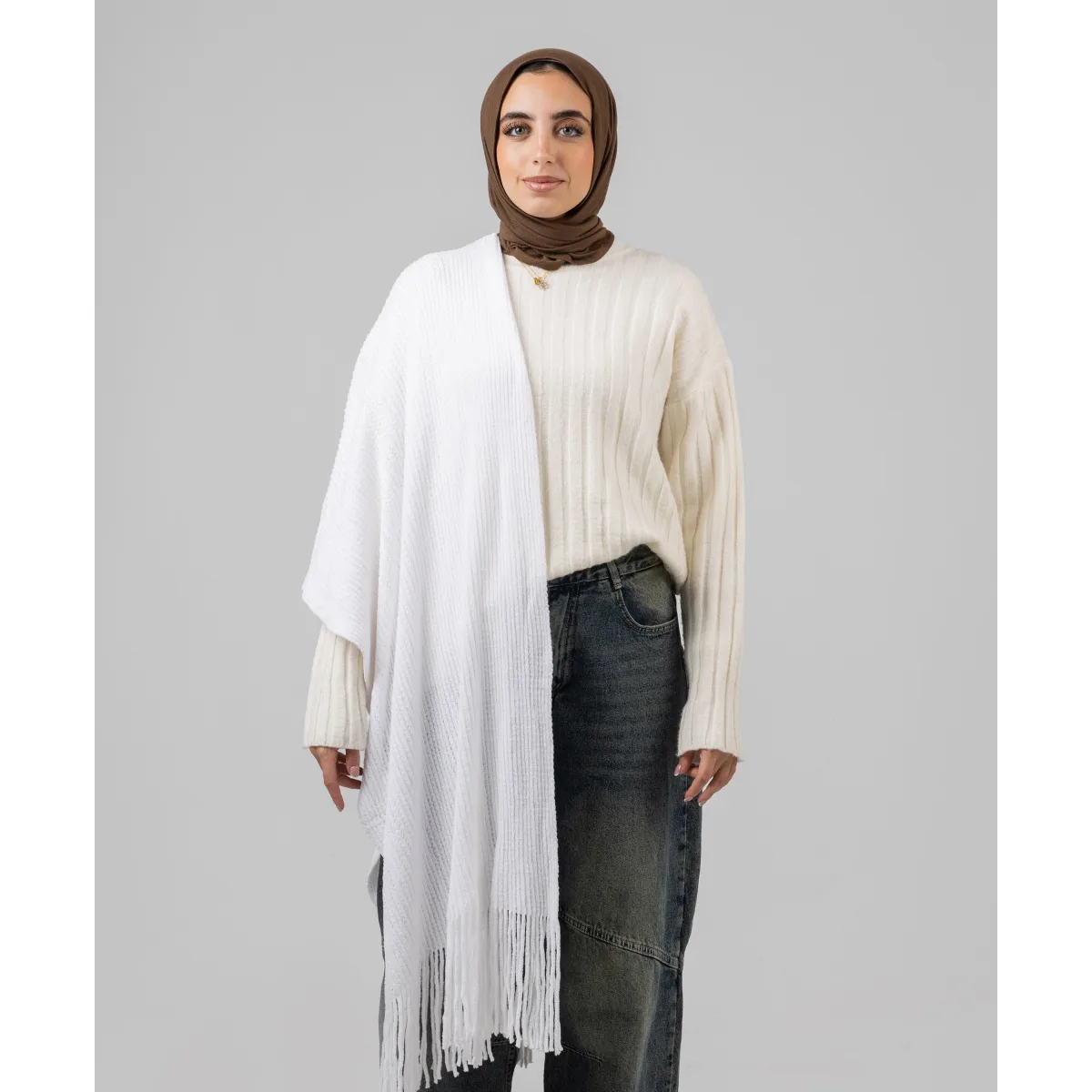 شال شتوي Knitted من لو فوال