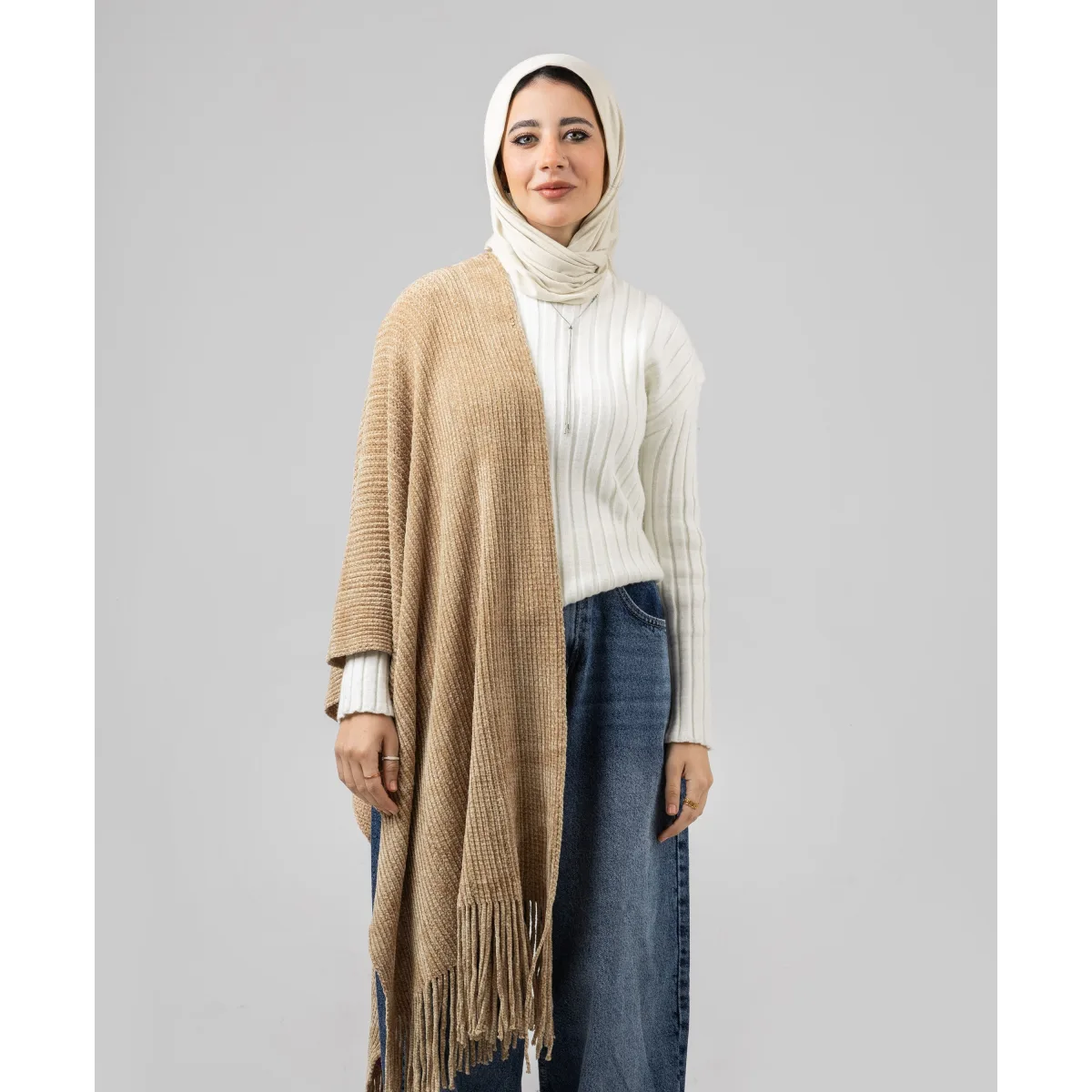 شال شتوي Knitted من لو فوال