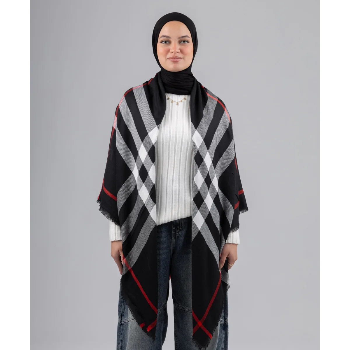 شال كاروهات Black من لو فوال
