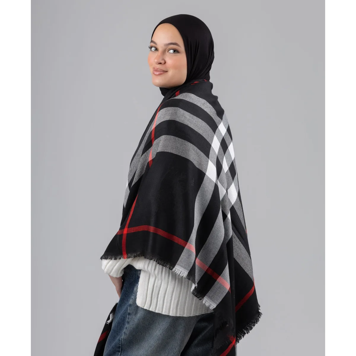 شال كاروهات Black من لو فوال
