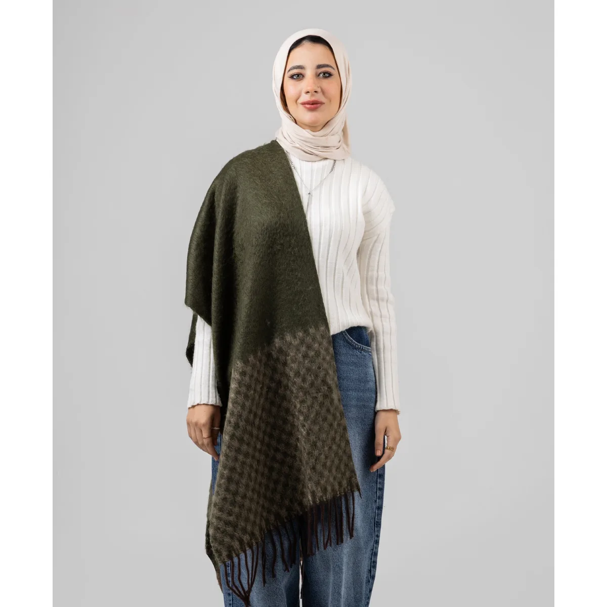 Le Voile Rustic Winter Shawl