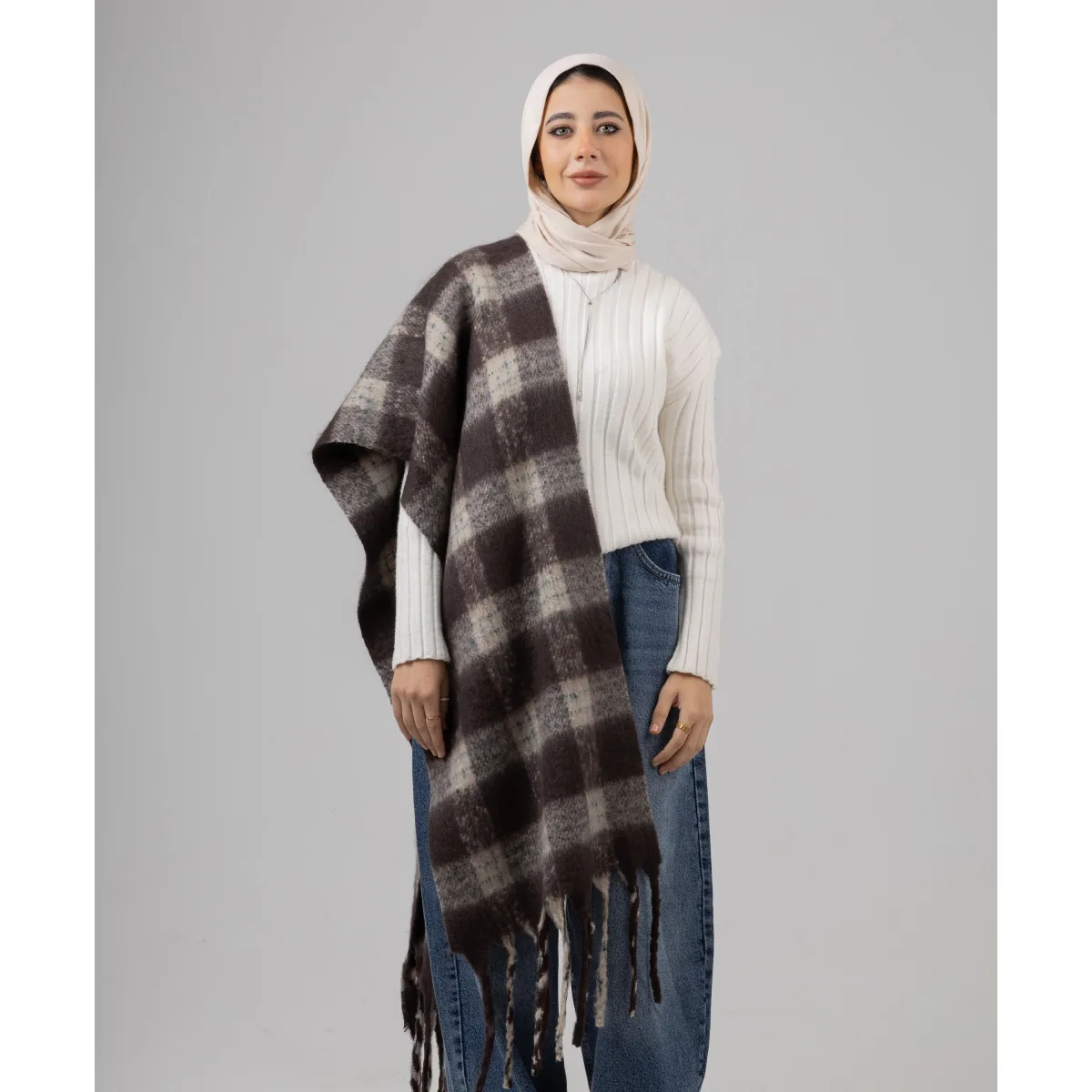 شال شتوي كاروهات Cozy من لو فوال