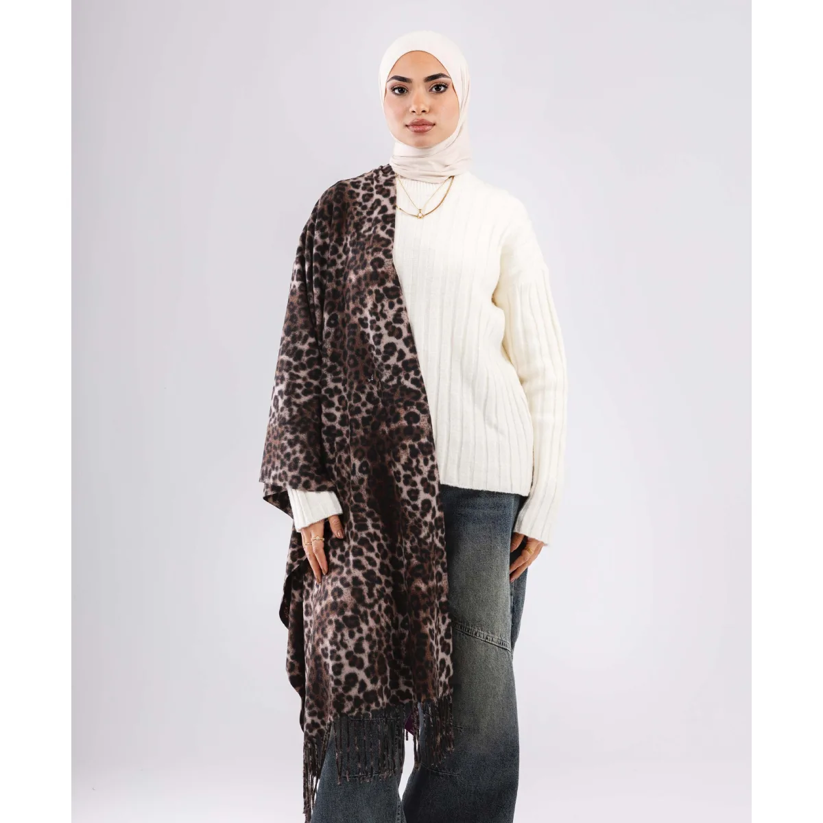 شال شتوي صوف ليوبارد Soft من لو فوال