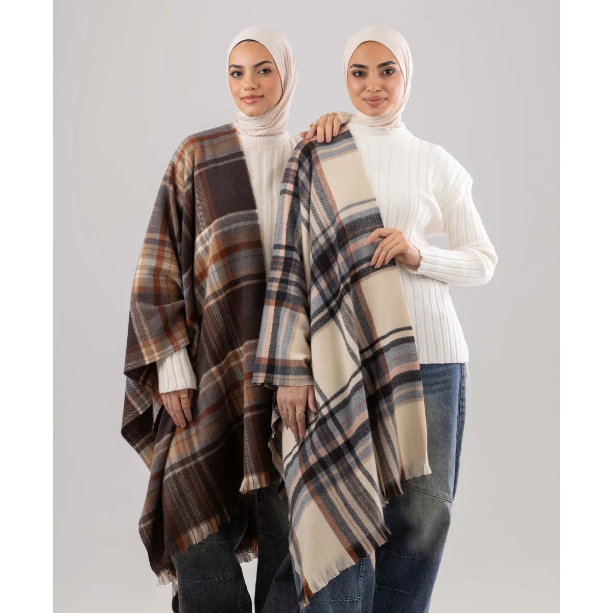 Le Voile Candy Plaid Shawl