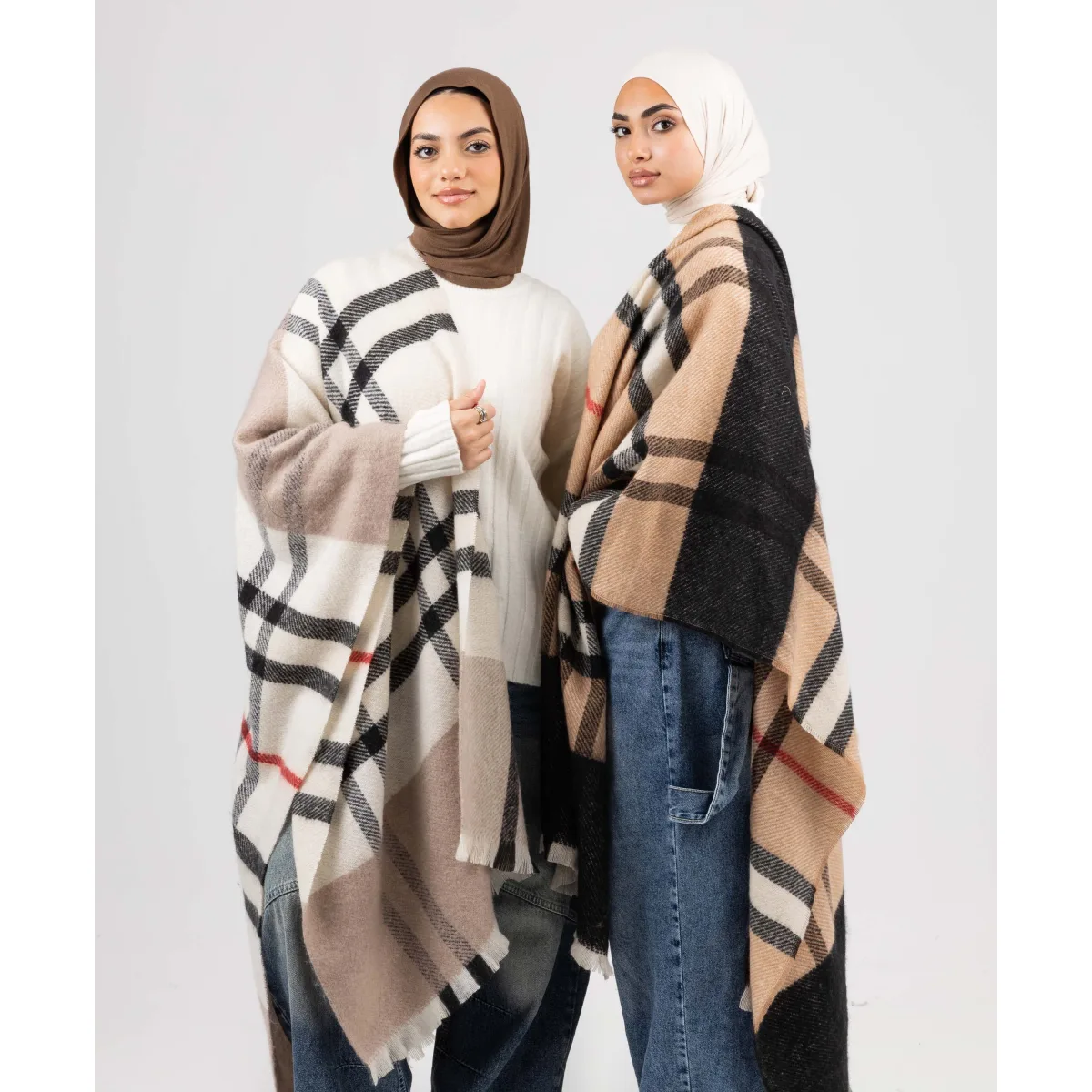 Le Voile Plaid Winter Shawl