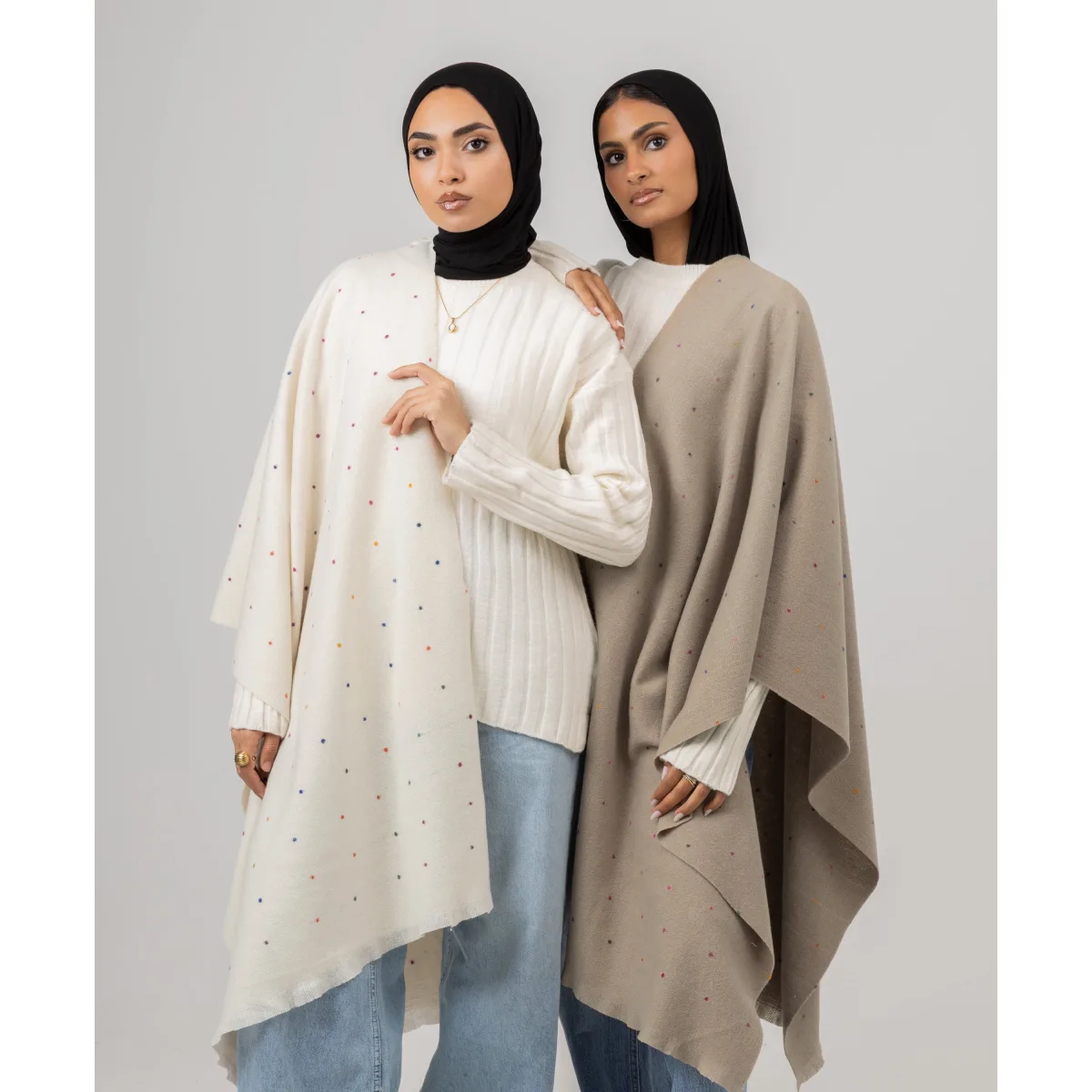 Le Voile Dots Winter Shawl