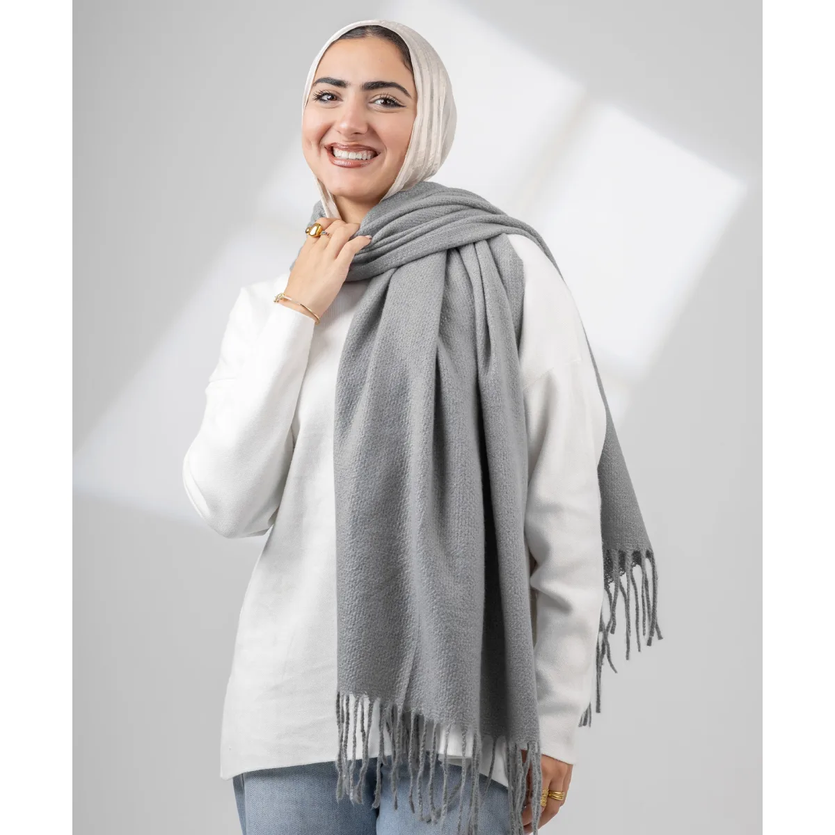 Le Voile Fuzzy Winter Shawl