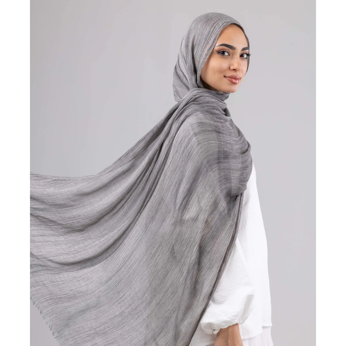 Le Voile Rockstone Ruffled Scarf