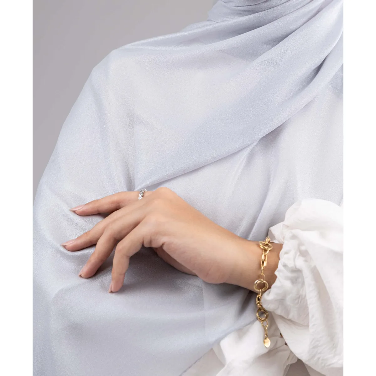 Le Voile Shimmery Chiffon Scarf