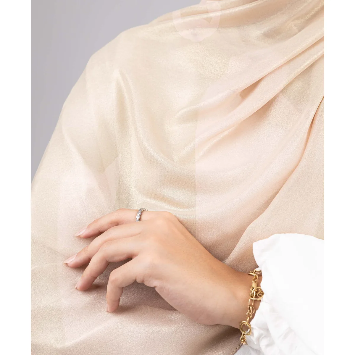 Le Voile Shimmery Chiffon Scarf