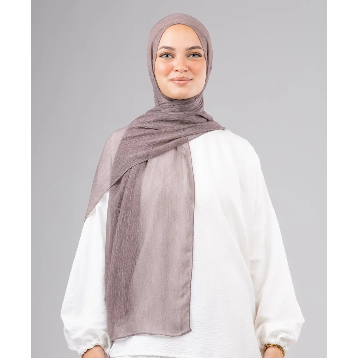 Le Voile Ruffle Chiffon Scarf