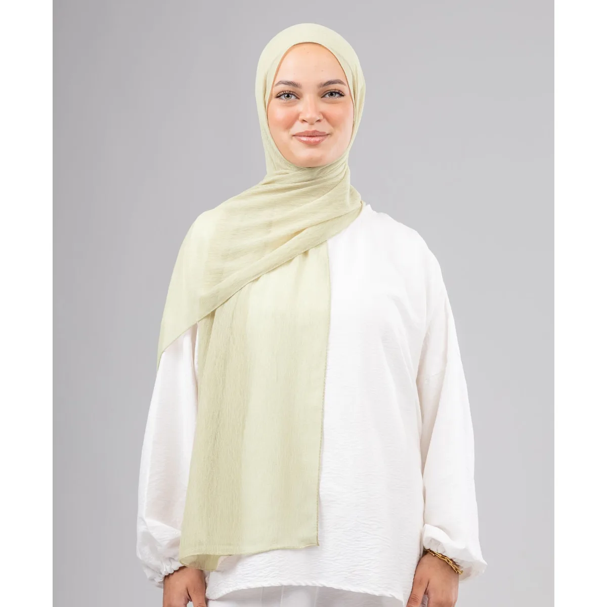 Le Voile Ruffle Chiffon Scarf