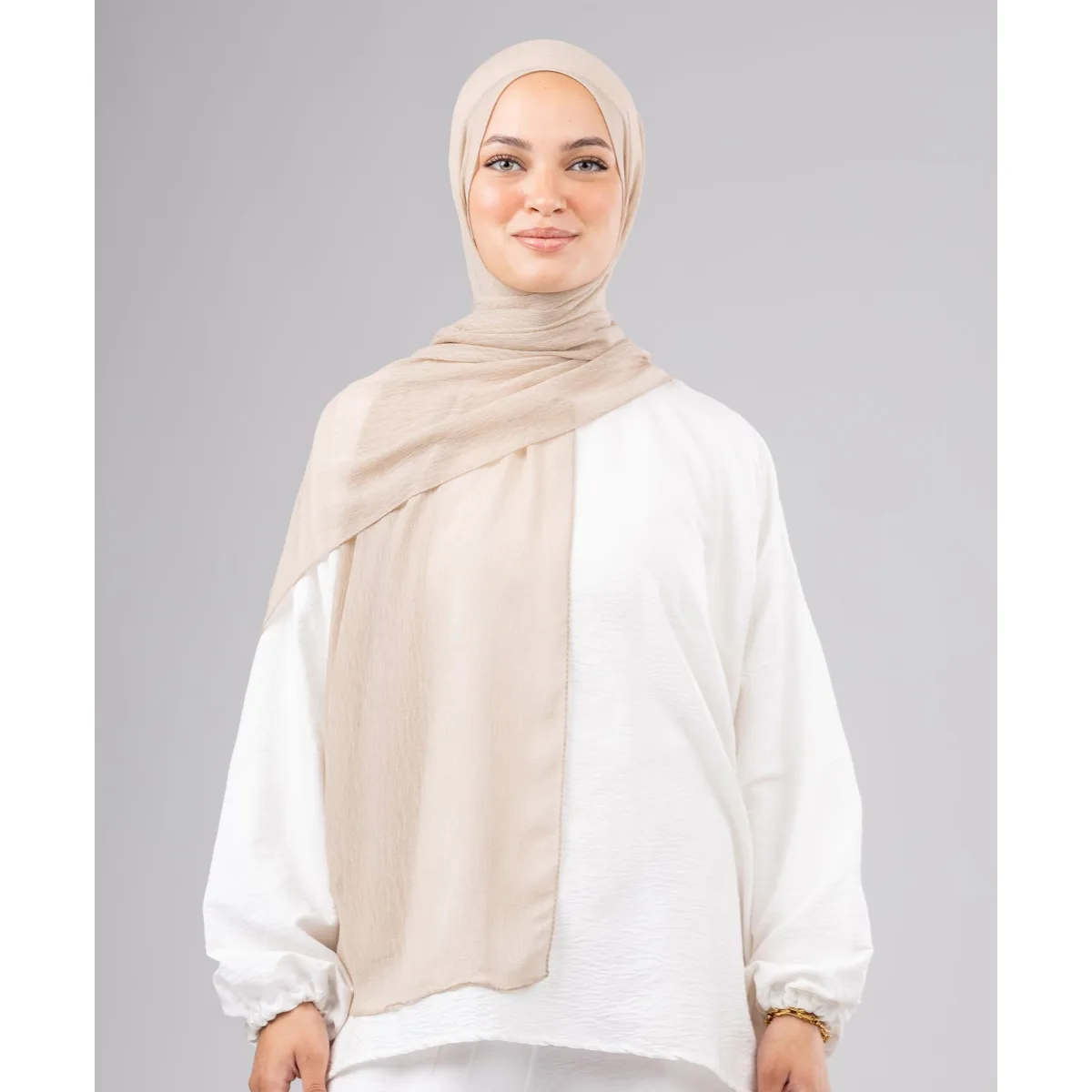 Le Voile Ruffle Chiffon Scarf