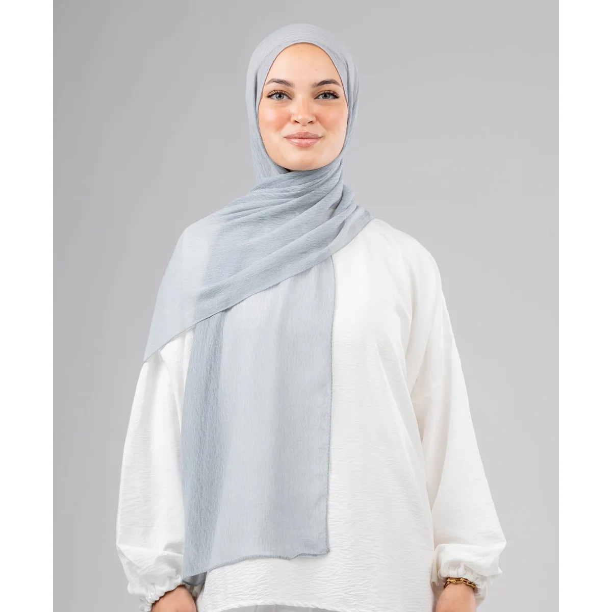 Le Voile Ruffle Chiffon Scarf