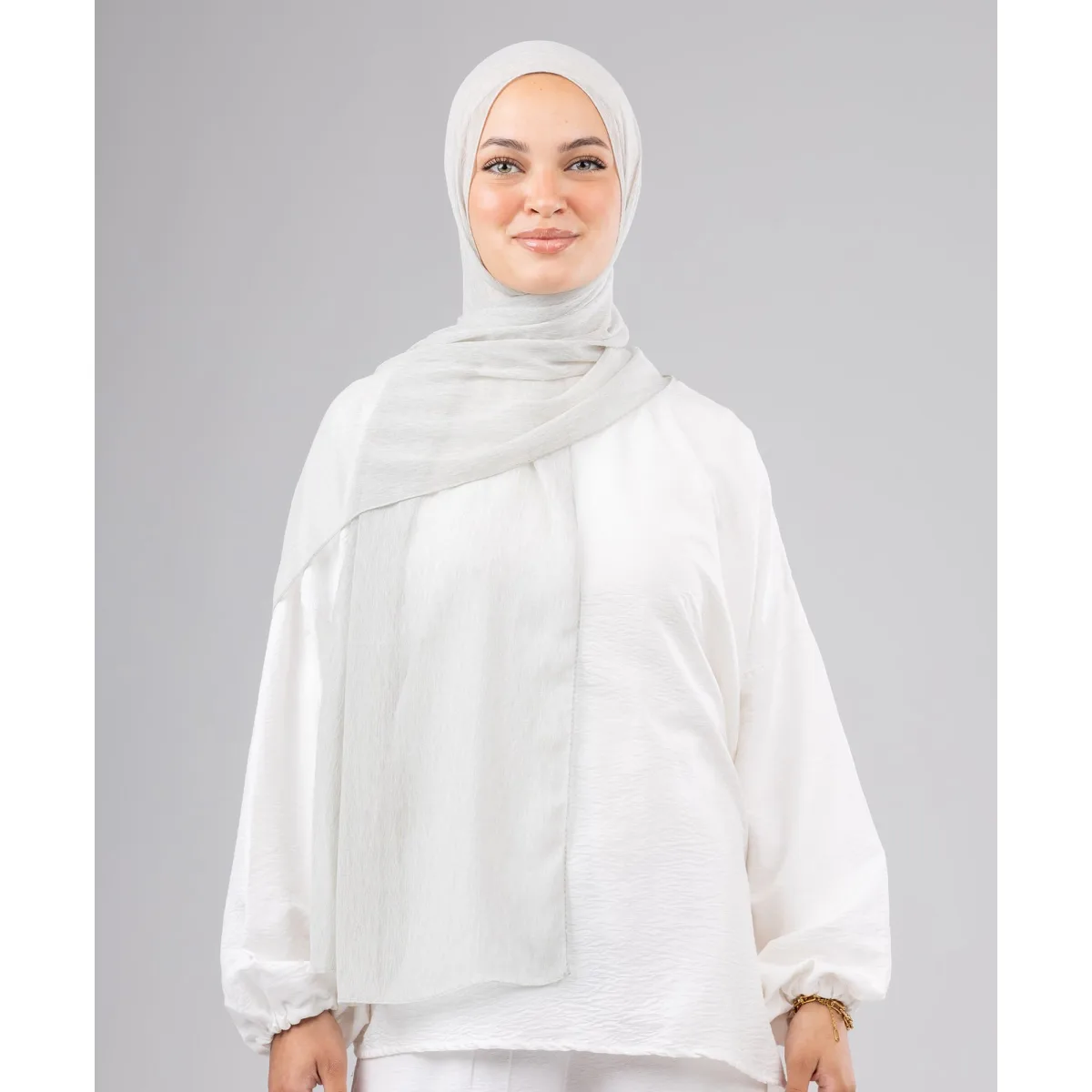 Le Voile Ruffle Chiffon Scarf