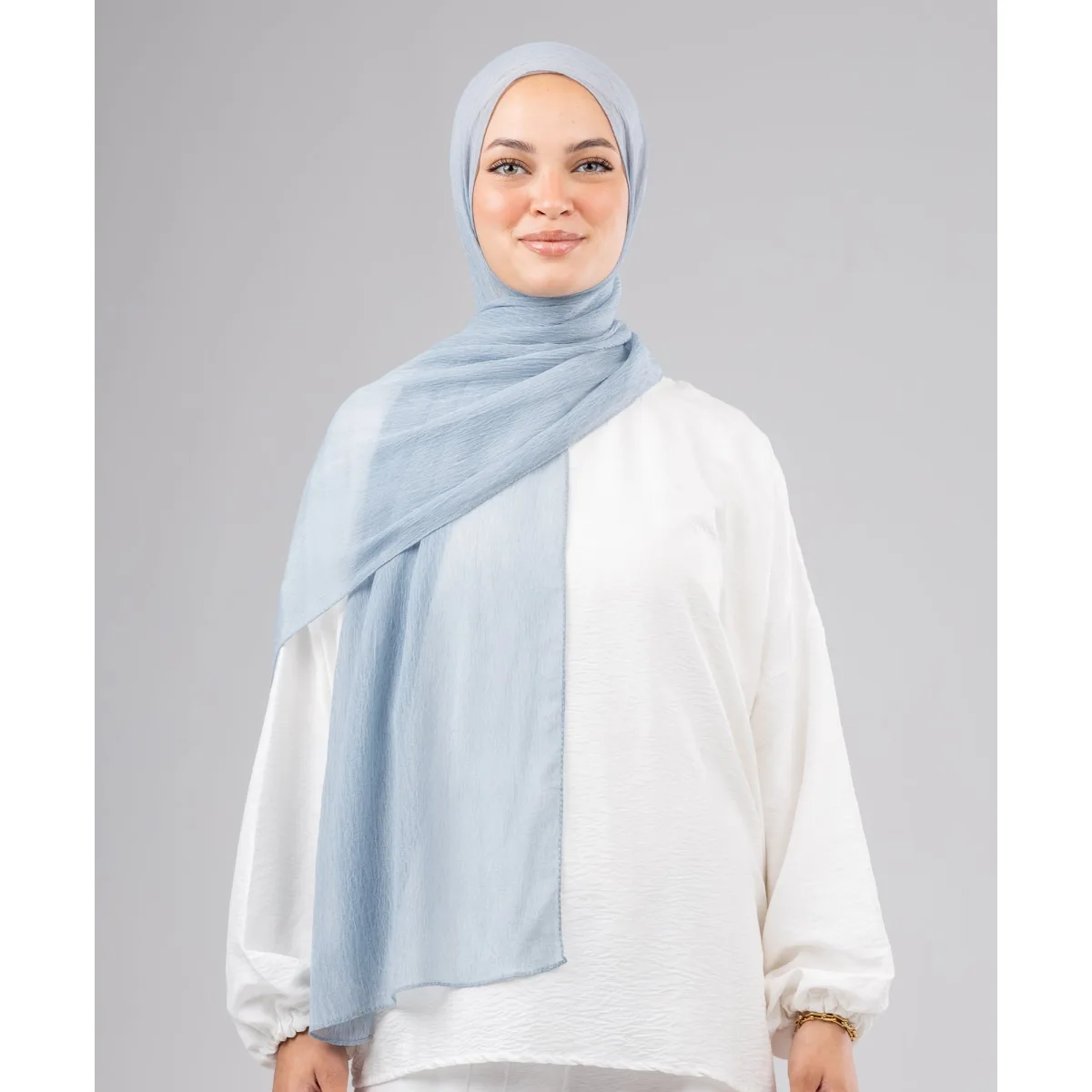 Le Voile Ruffle Chiffon Scarf