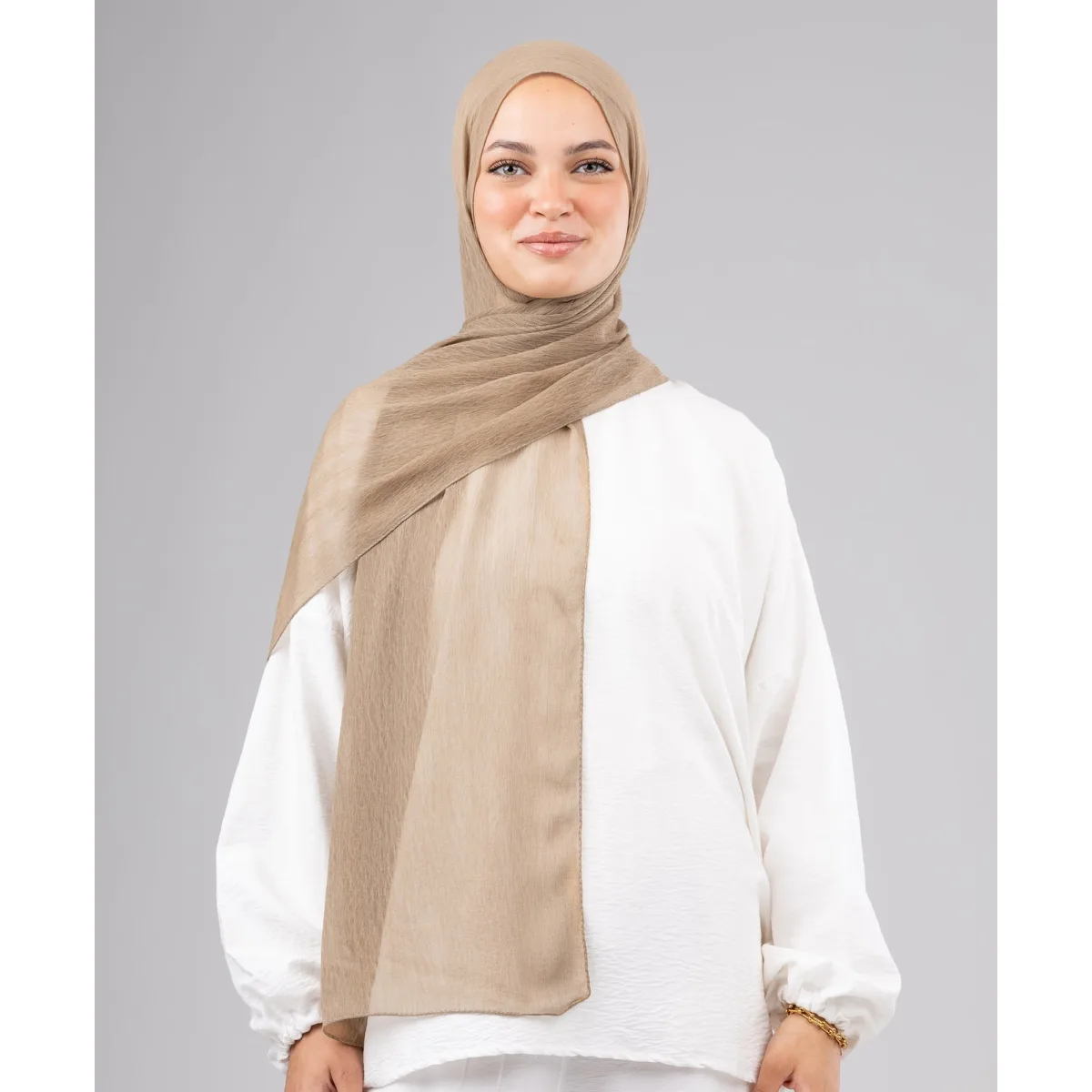 Le Voile Ruffle Chiffon Scarf