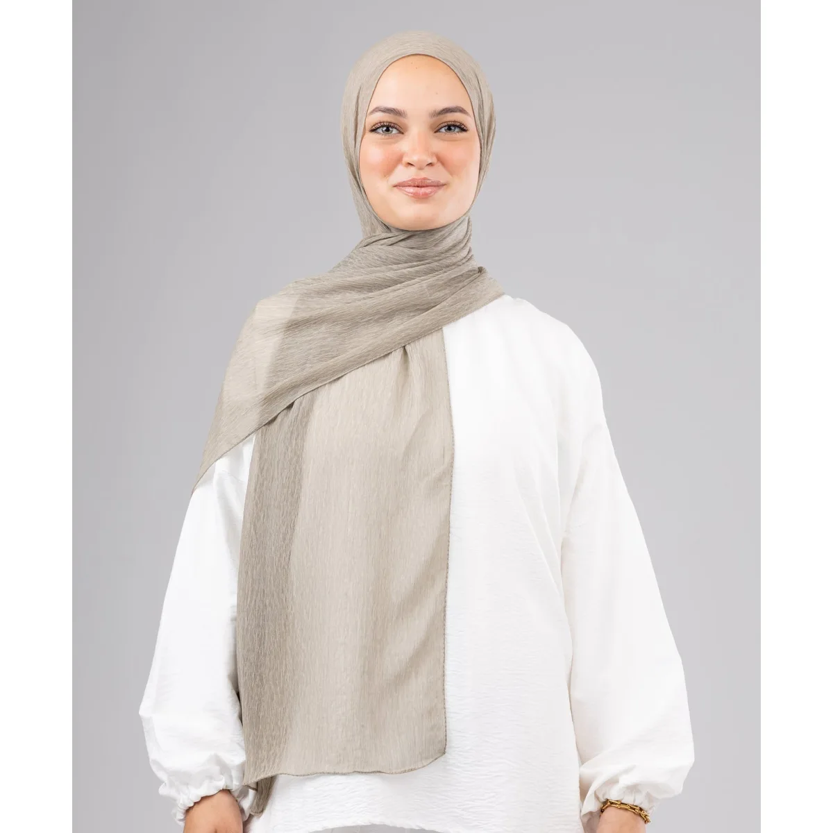 Le Voile Ruffle Chiffon Scarf