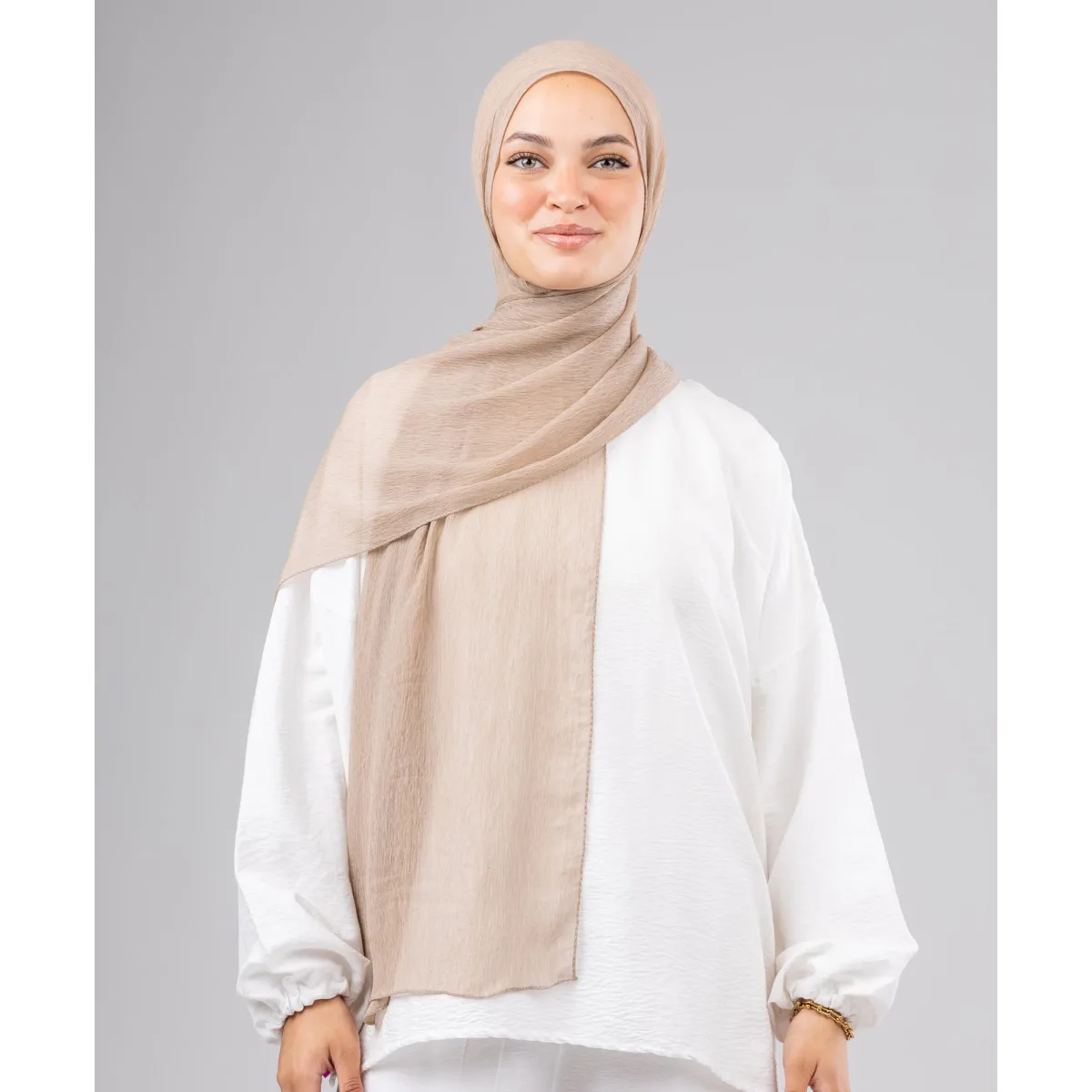 Le Voile Ruffle Chiffon Scarf