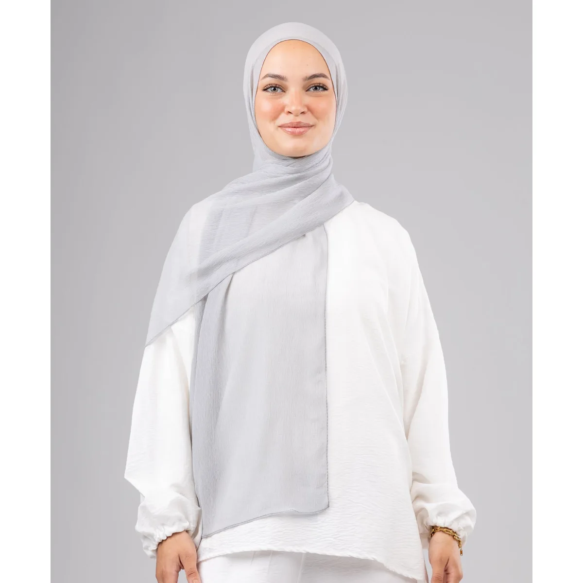 Le Voile Ruffle Chiffon Scarf