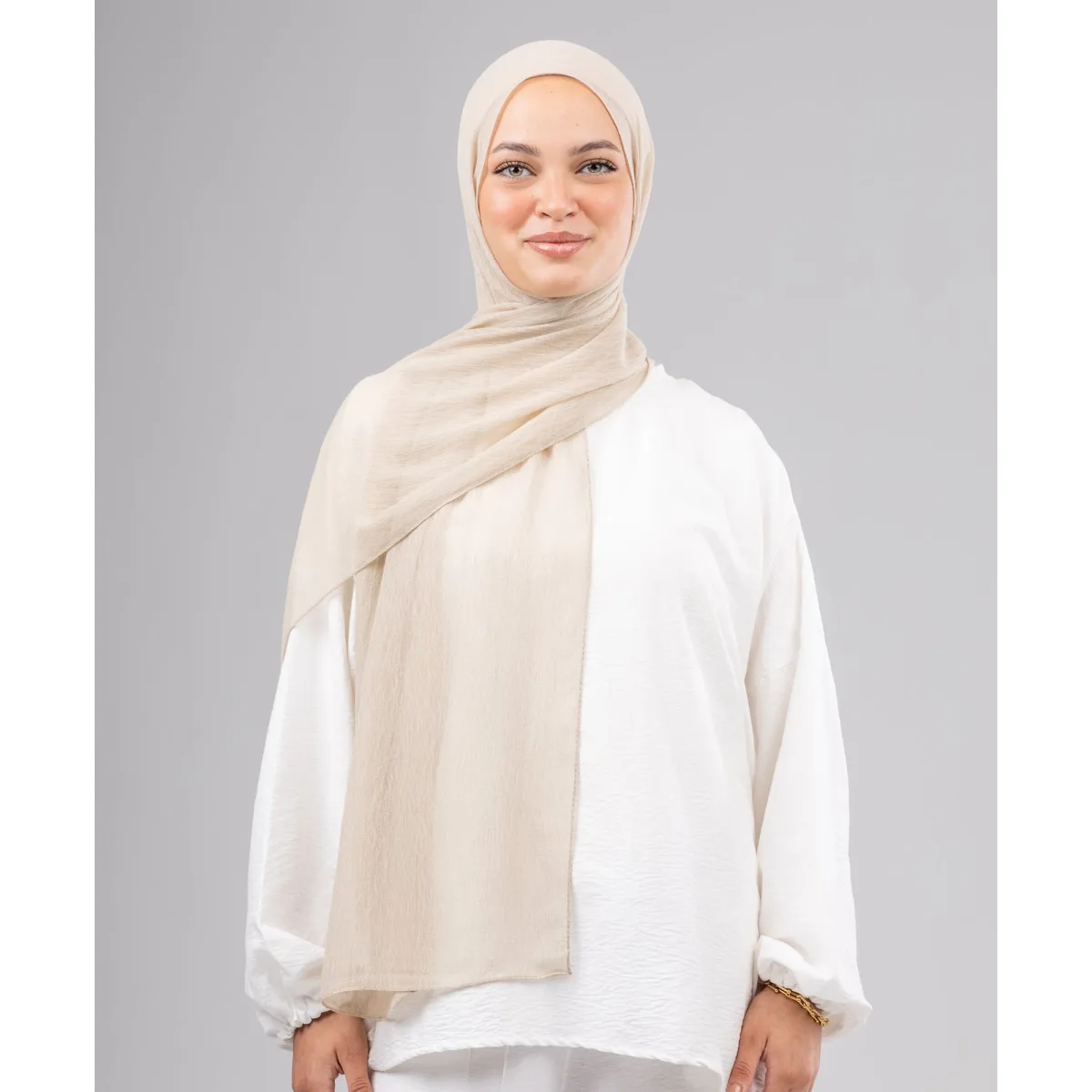 Le Voile Ruffle Chiffon Scarf