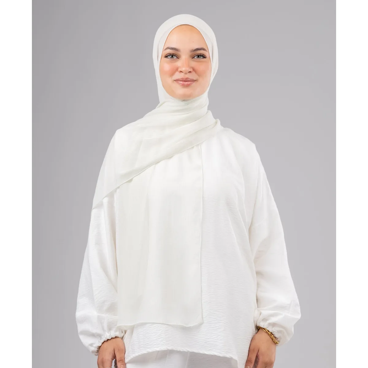 Le Voile Ruffle Chiffon Scarf