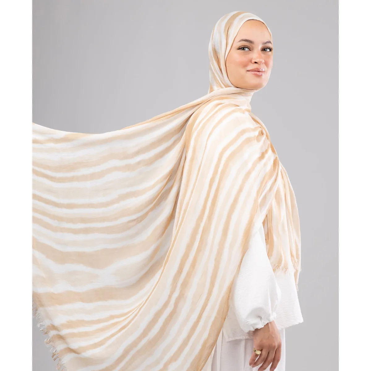 Le Voile Tie Dye Cotton Scarf