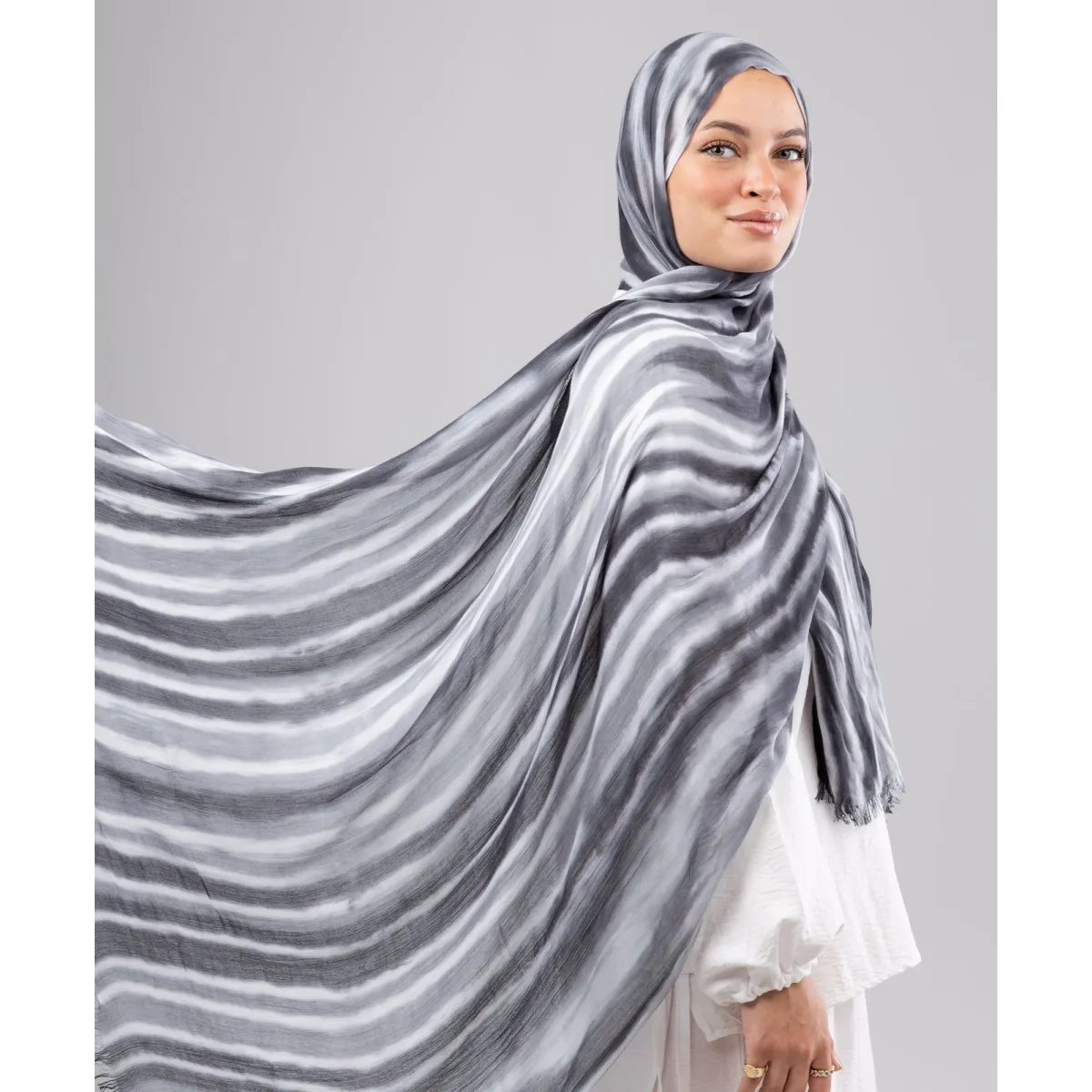 Le Voile Tie Dye Cotton Scarf