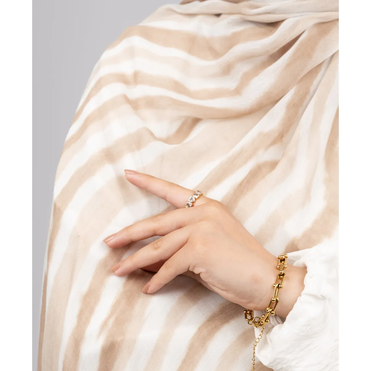 Le Voile Tie Dye Cotton Scarf