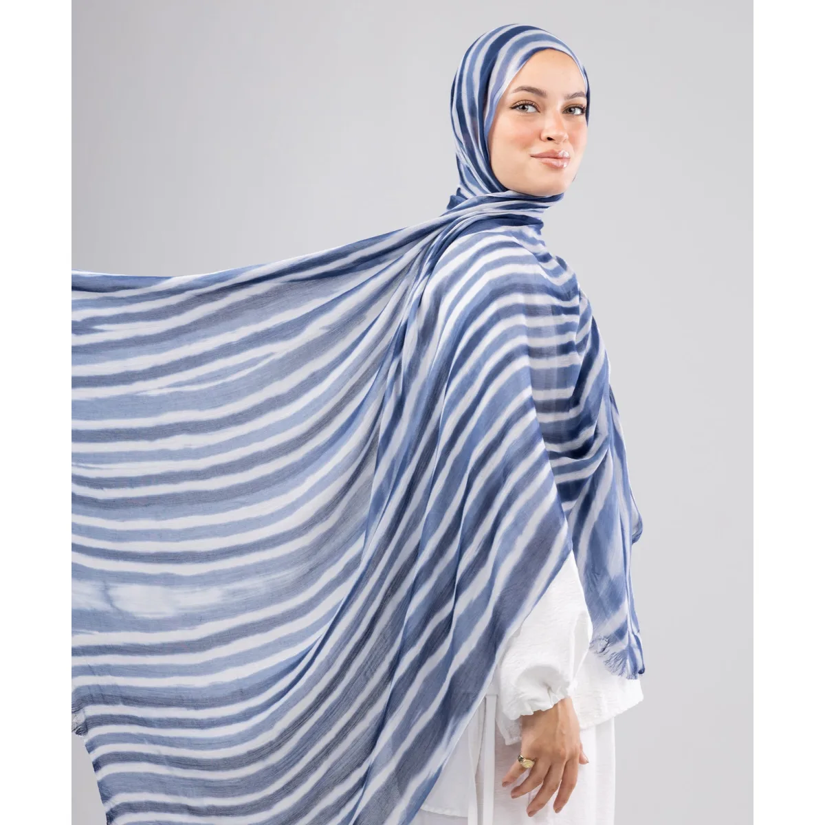 Le Voile Tie Dye Cotton Scarf