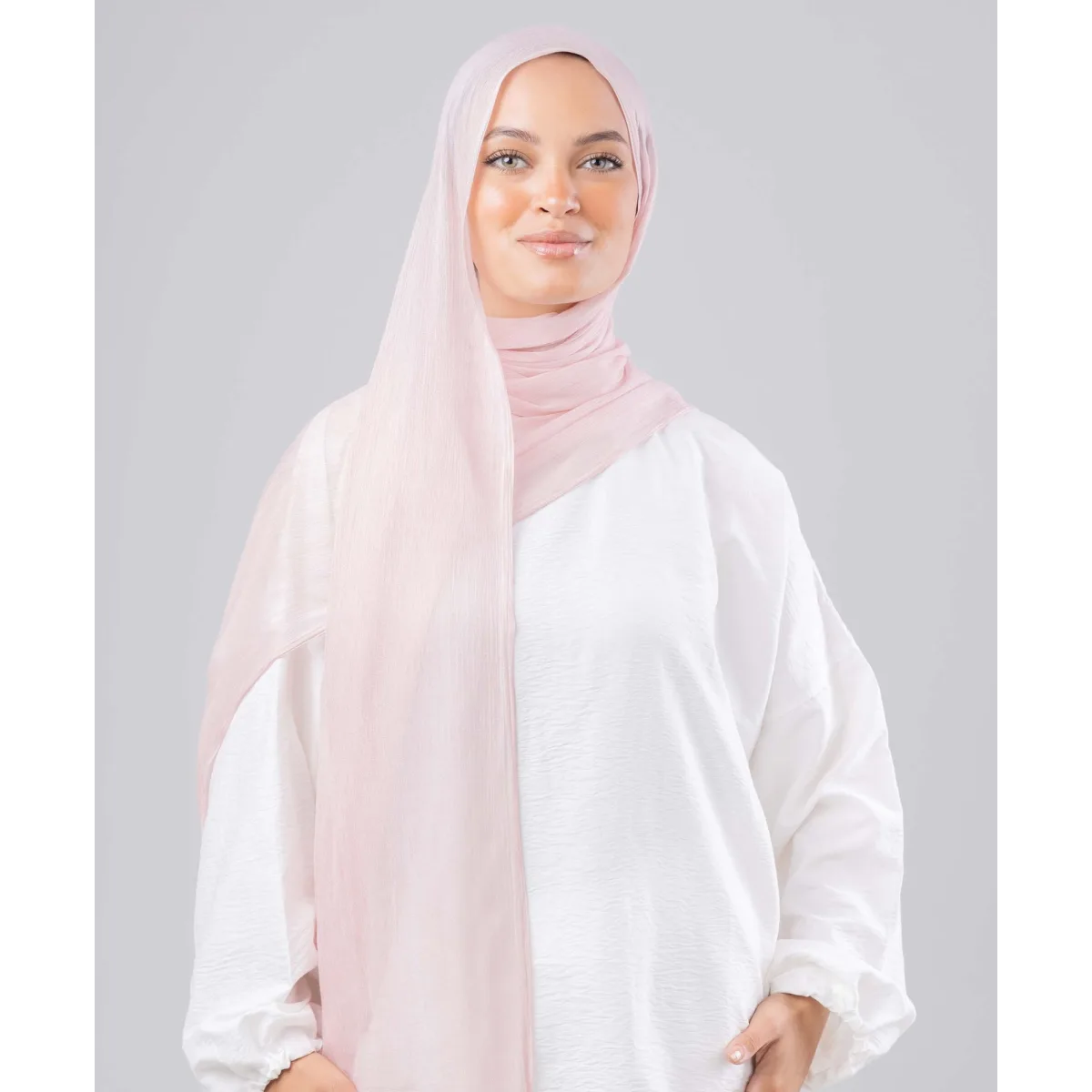 Le Voile Fluffy Linen Marble Scarf