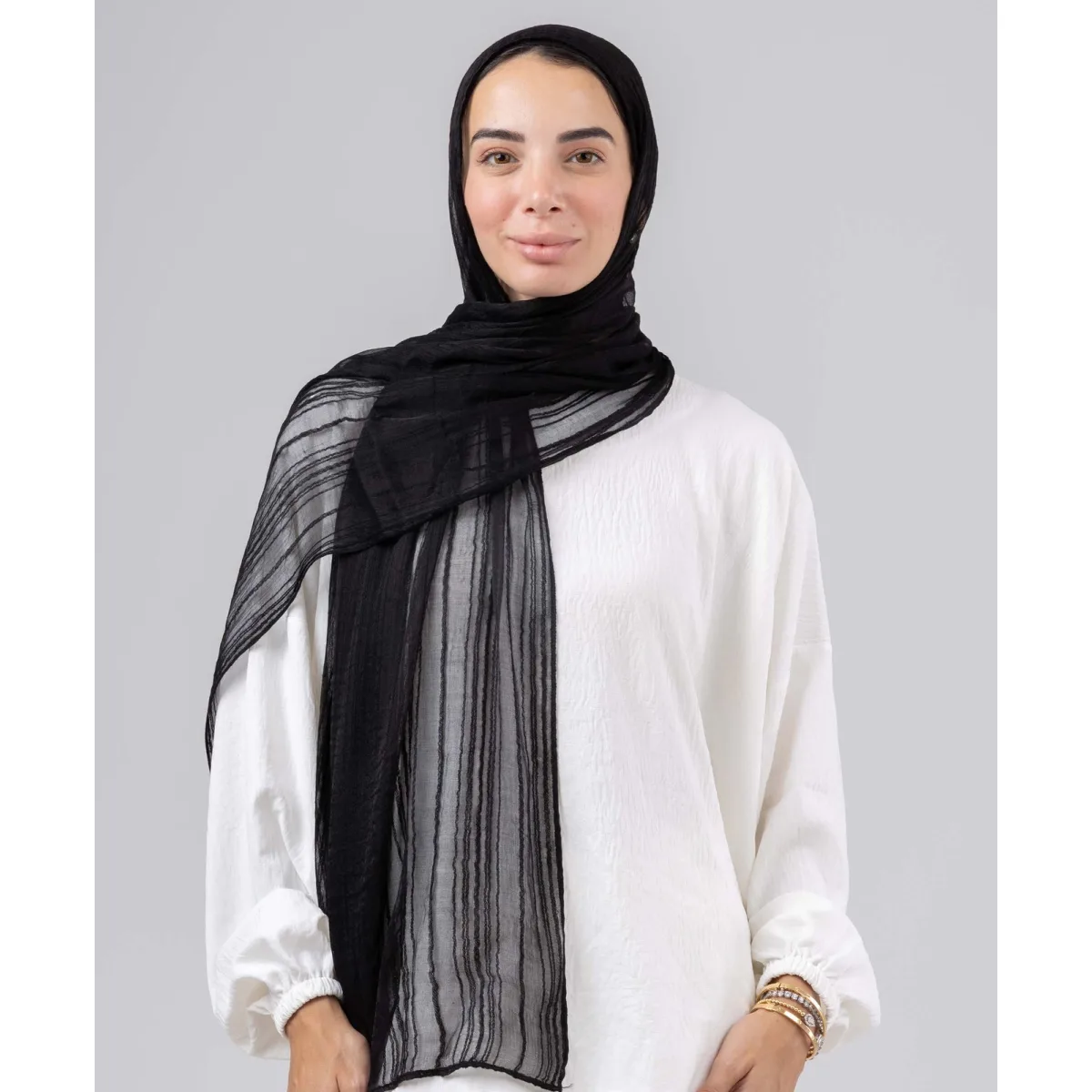 طرحة سيلك لينن مقلم Gloss من لو فوال