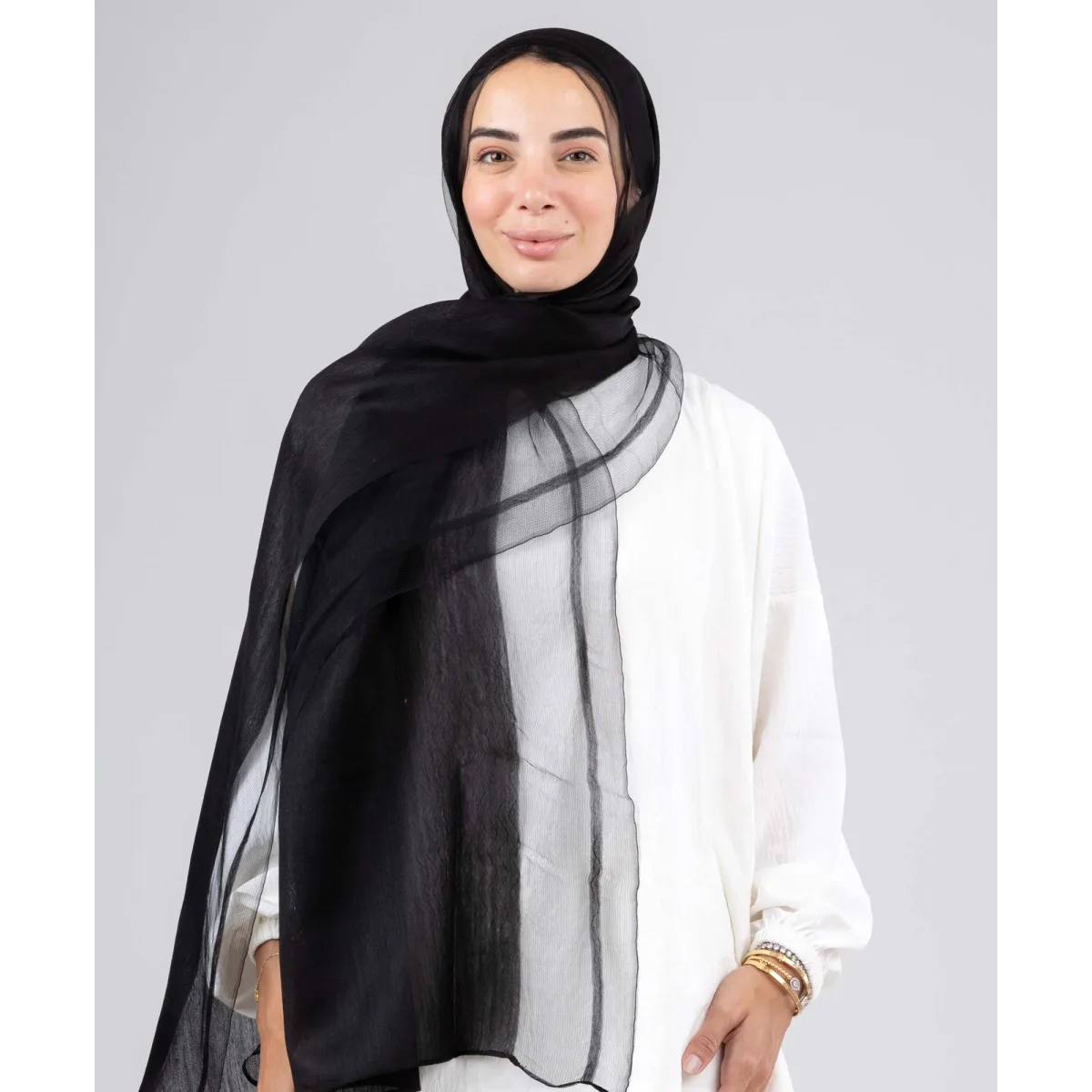 طرحة لينن سيلك لينن Zigzag من لو فوال