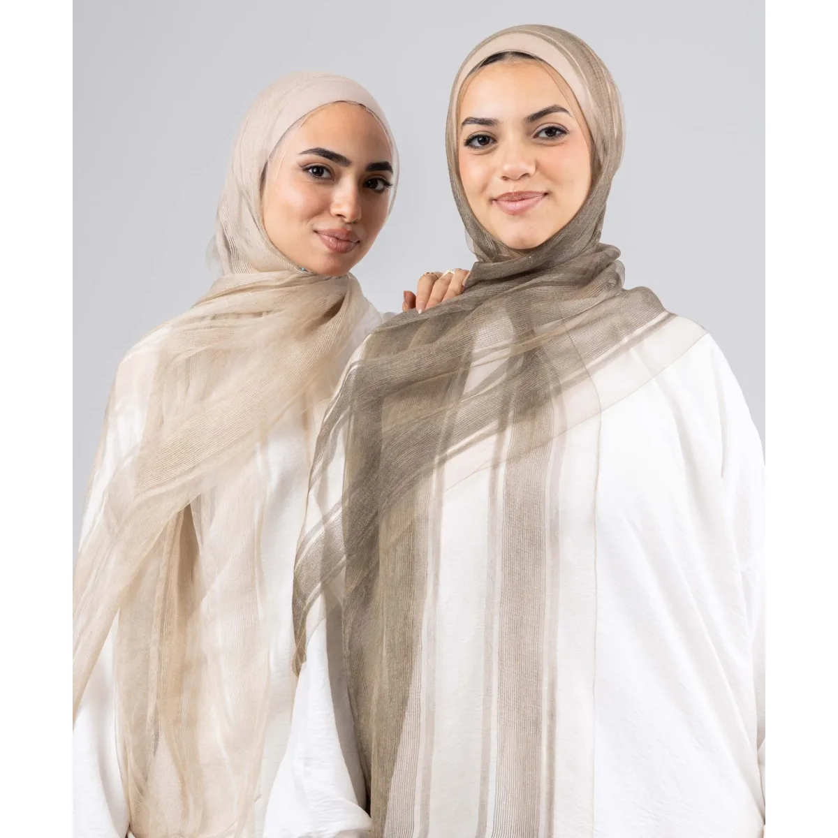 Le Voile Silk Linen Stripes Scarf