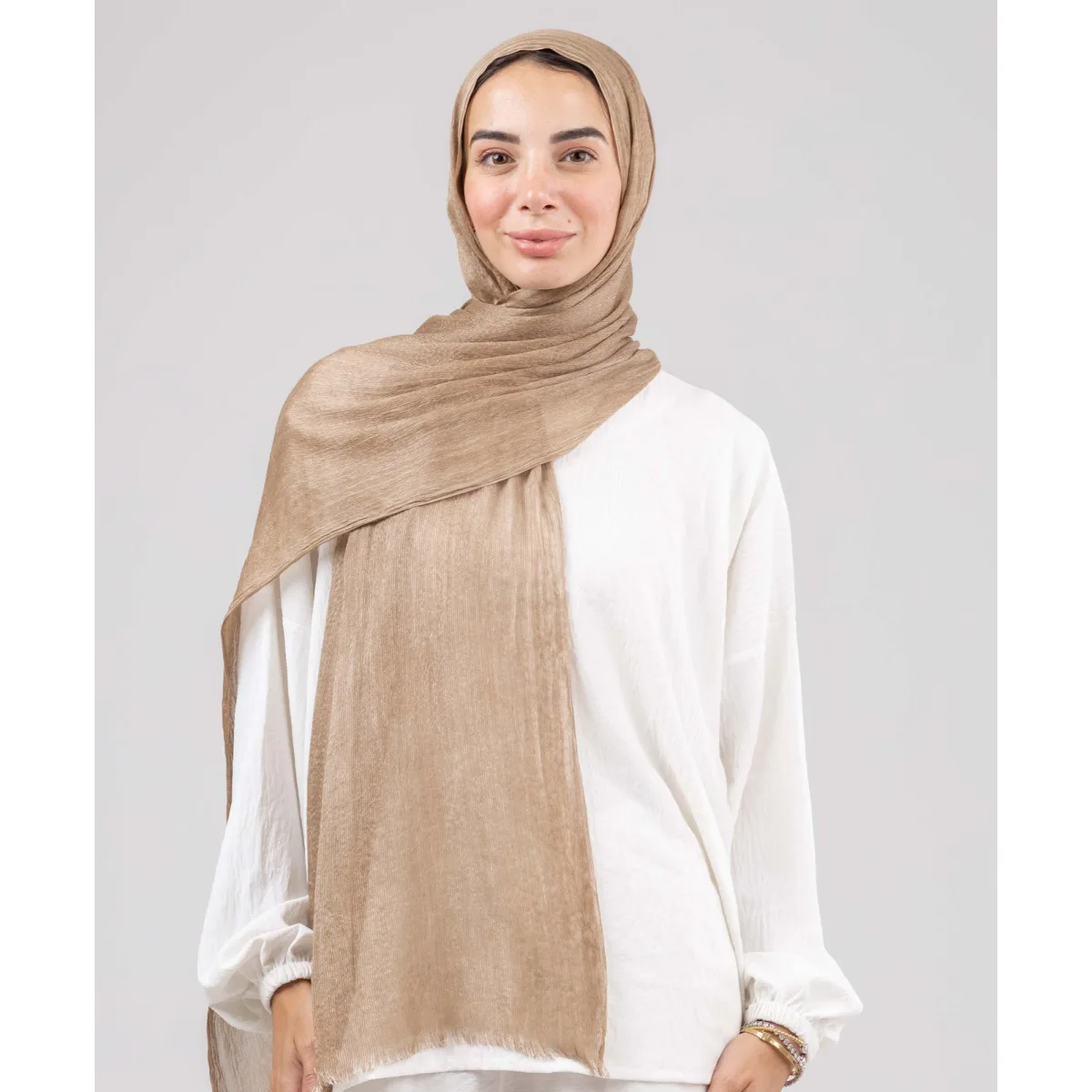 Le Voile Flowy Bamboo Linen Scarf