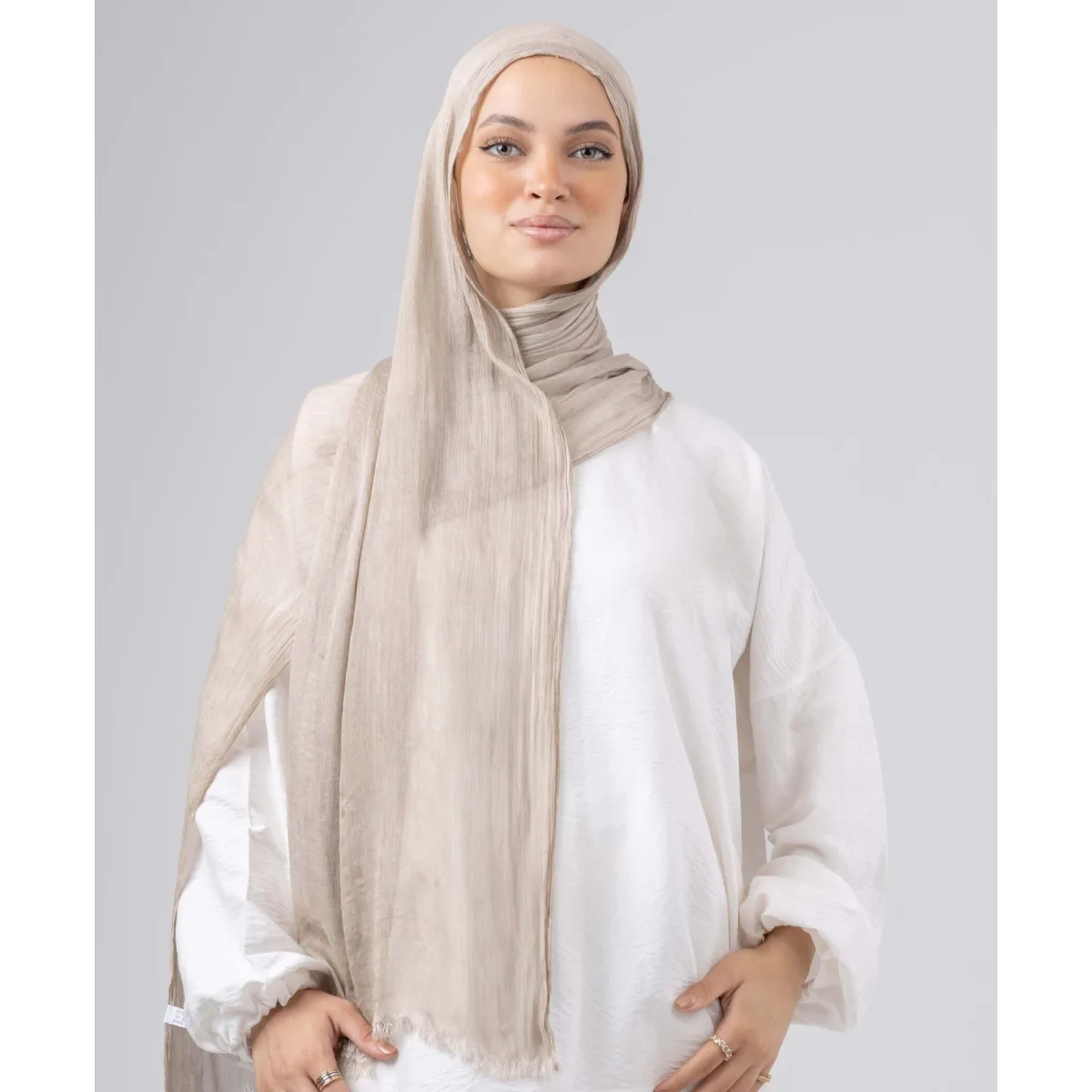Le Voile Flowy Bamboo Linen Scarf