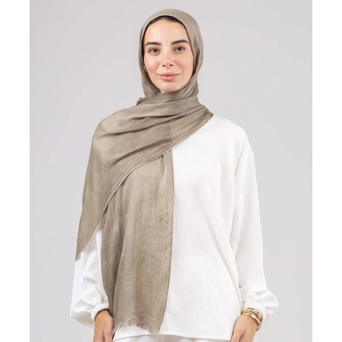 Le Voile Flowy Bamboo Linen Scarf