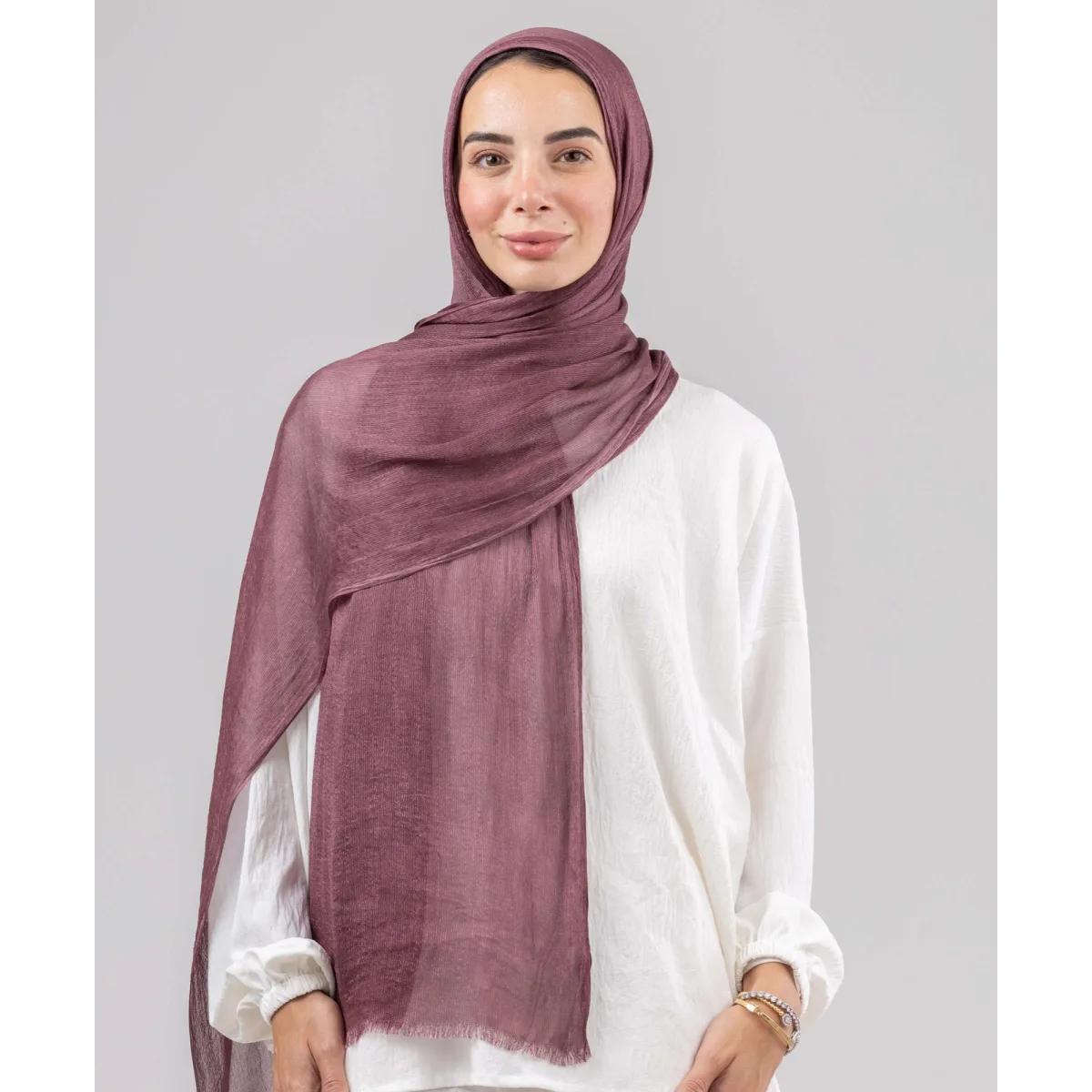 Le Voile Flowy Bamboo Linen Scarf