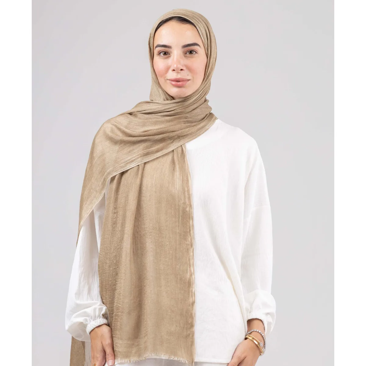 Le Voile Flowy Bamboo Linen Scarf