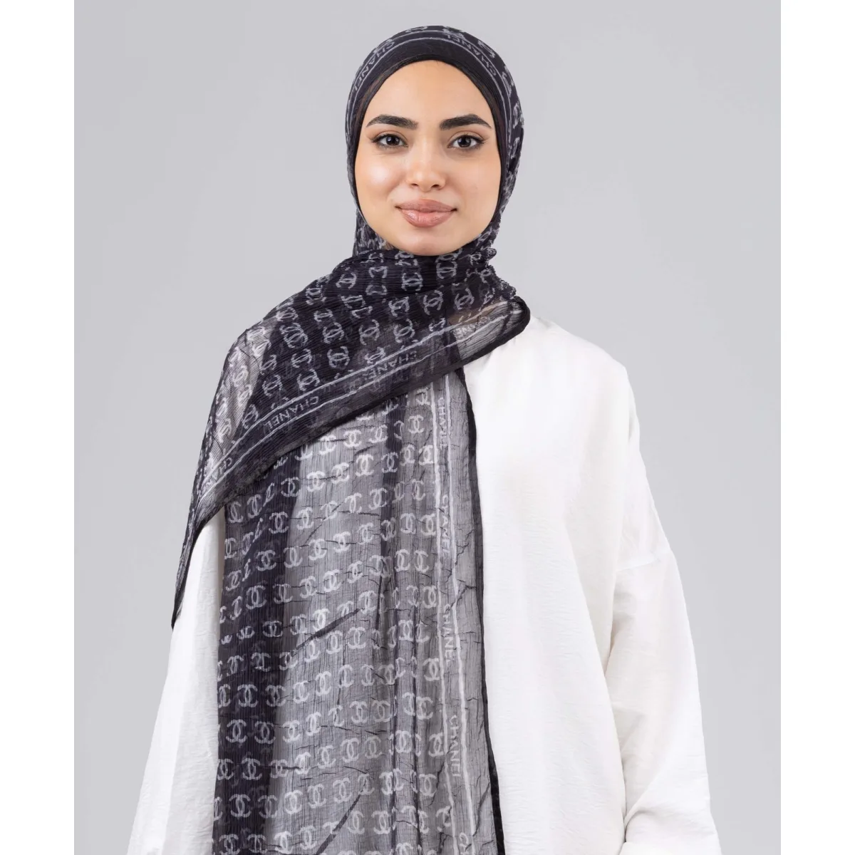 طرحة شيفون كراش Liora Round من لو فوال